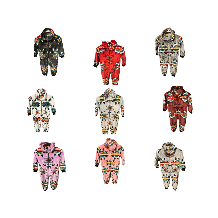 Youth Small Star Satin-Touch Hooded Onesie