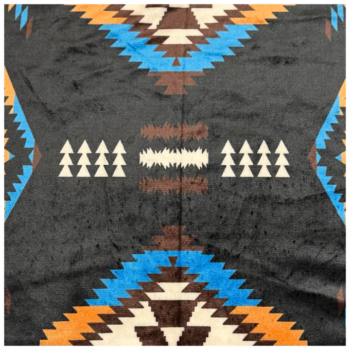 New Horizon Reversible Native-Inspired Satin-Touch Blanket