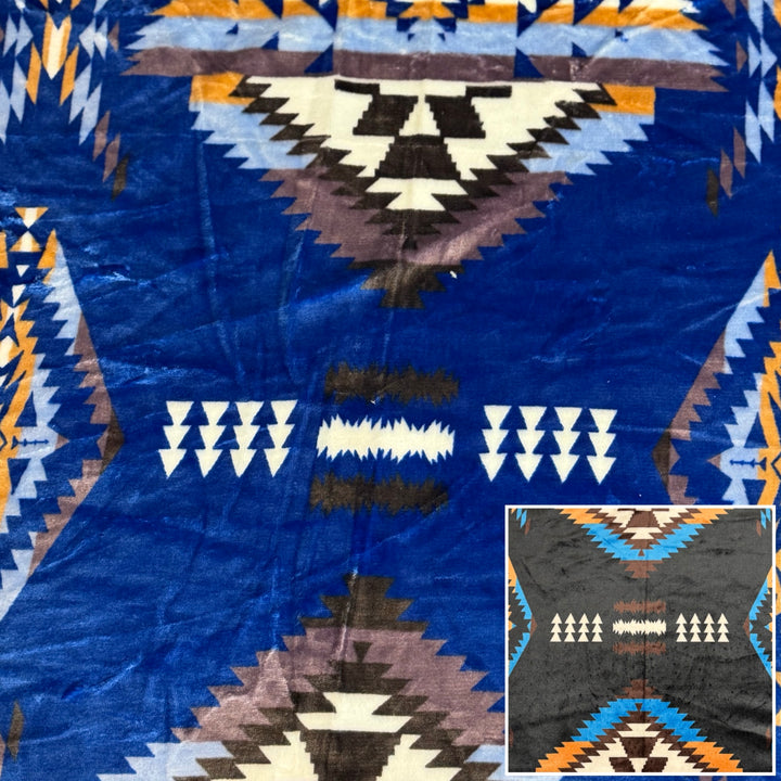 New Horizon Reversible Native-Inspired Satin-Touch Blanket