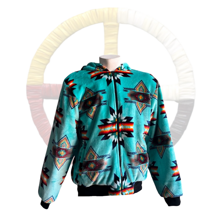 Youth Small Star Satin-Touch Fleece-Lined Jacket