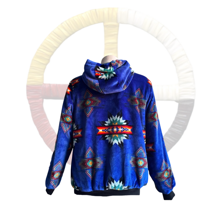 Youth Small Star Satin-Touch Fleece-Lined Jacket