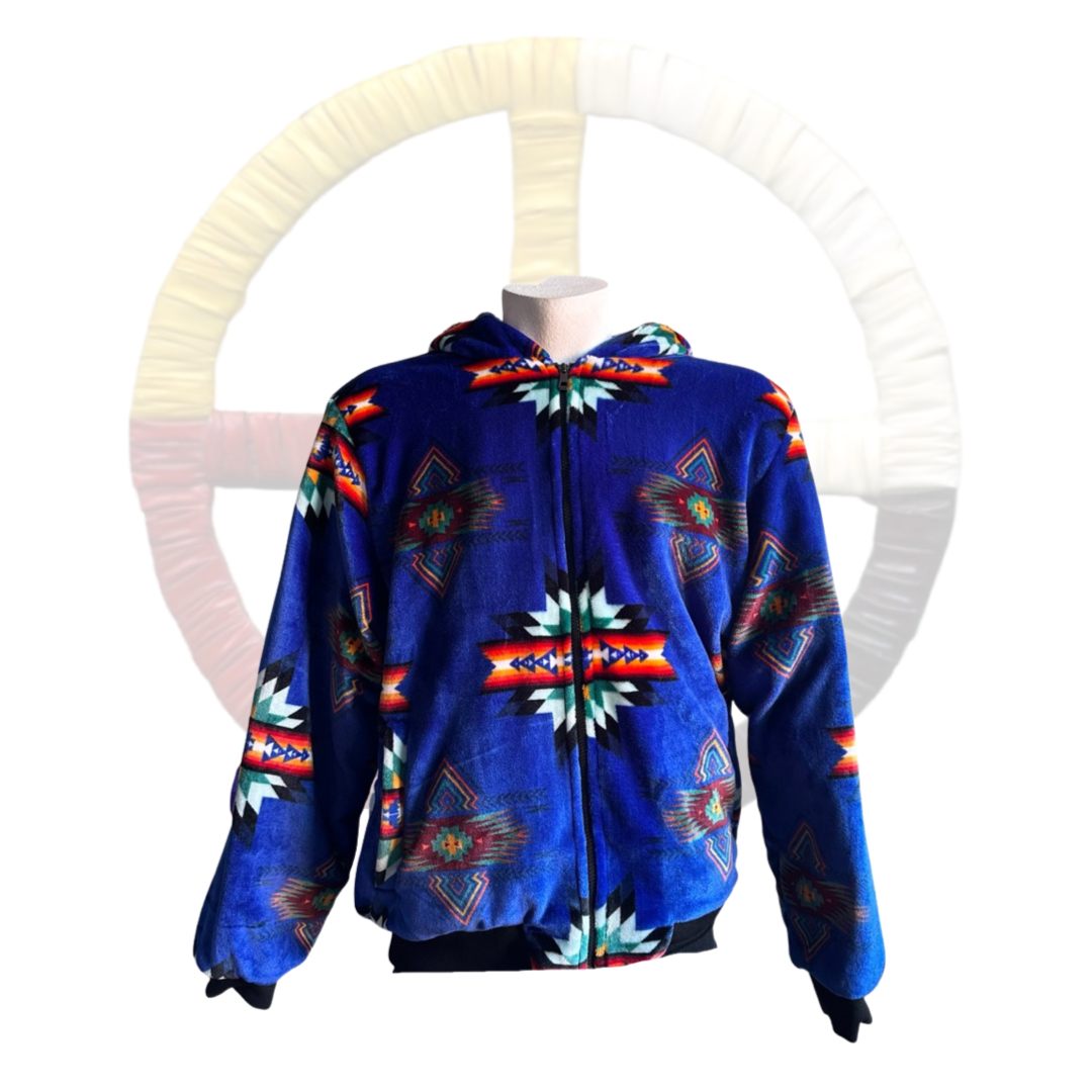 Youth Small Star Satin-Touch Fleece-Lined Jacket