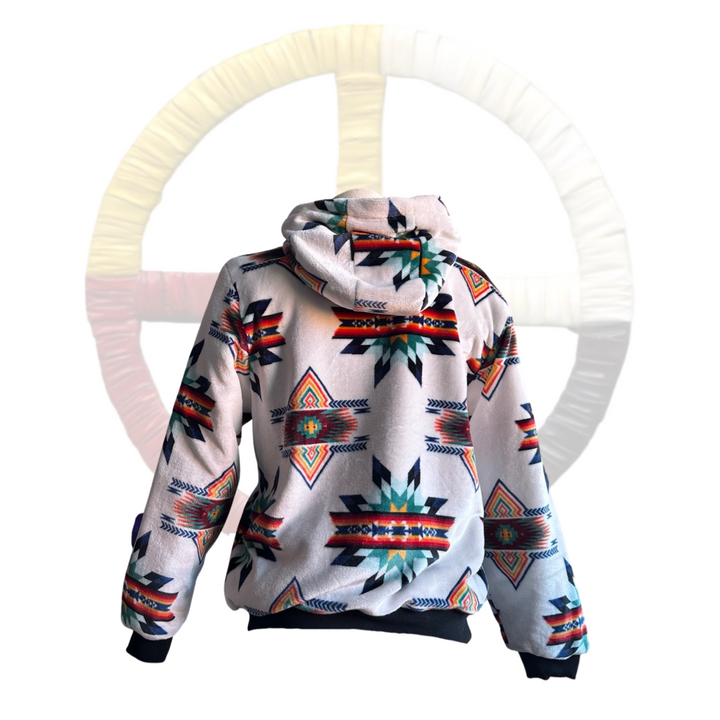 Youth Small Star Satin-Touch Fleece-Lined Jacket