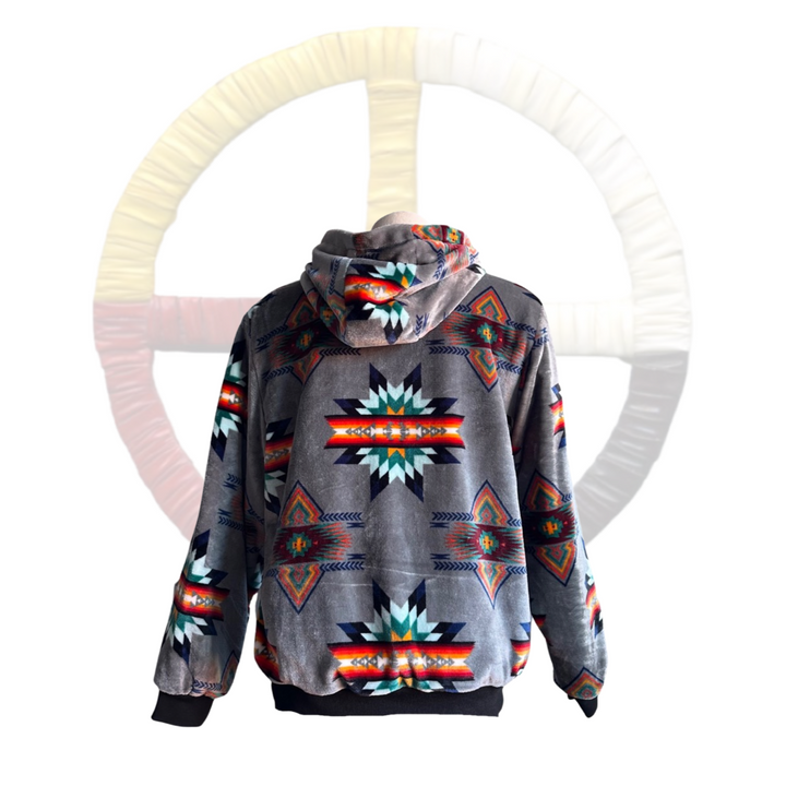 Youth Small Star Satin-Touch Fleece-Lined Jacket