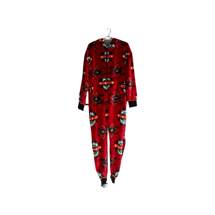 Adult Small Star Satin-Touch Hooded Onesie
