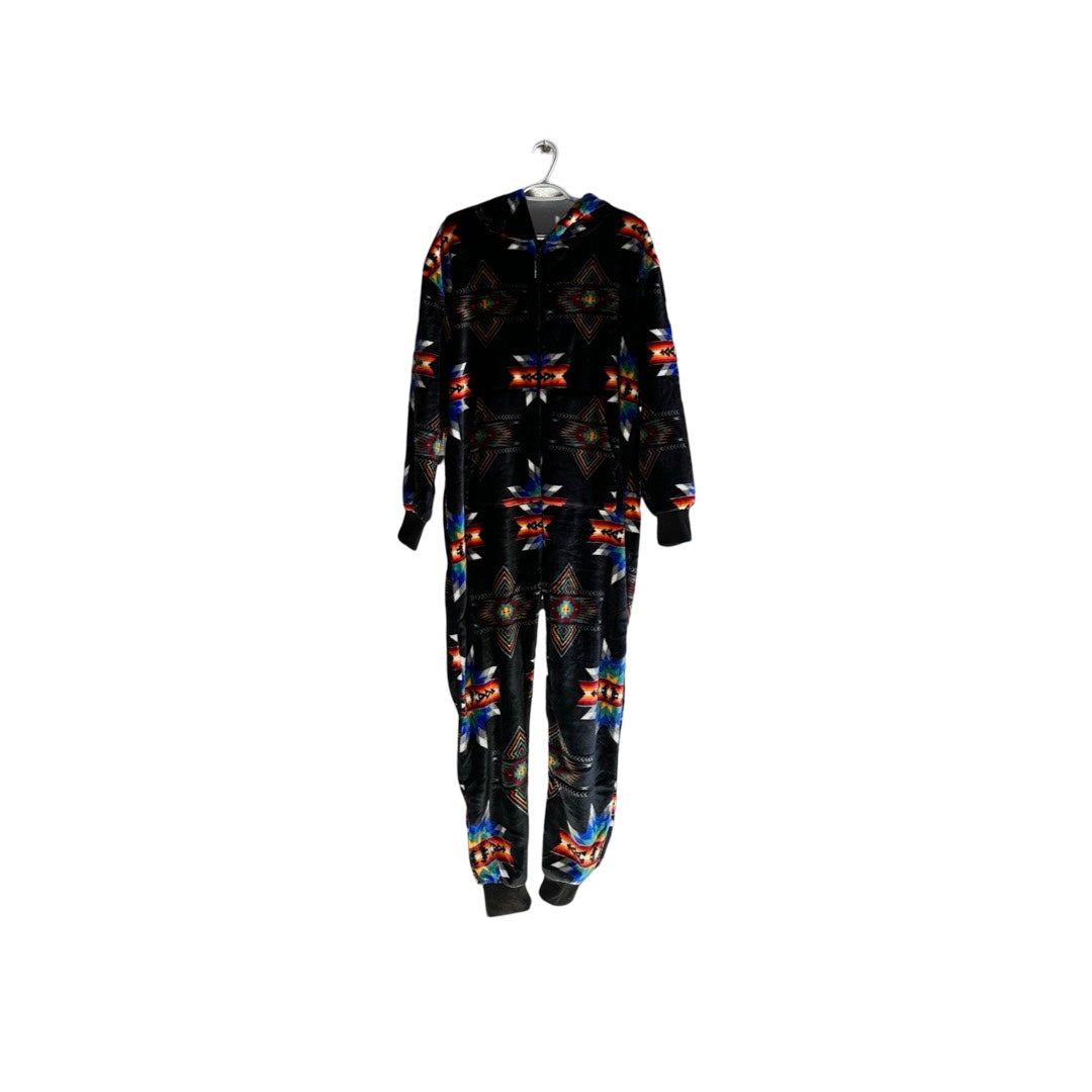 Adult Small Star Satin-Touch Hooded Onesie