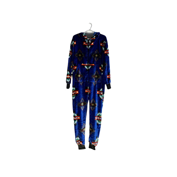 Adult Small Star Satin-Touch Hooded Onesie