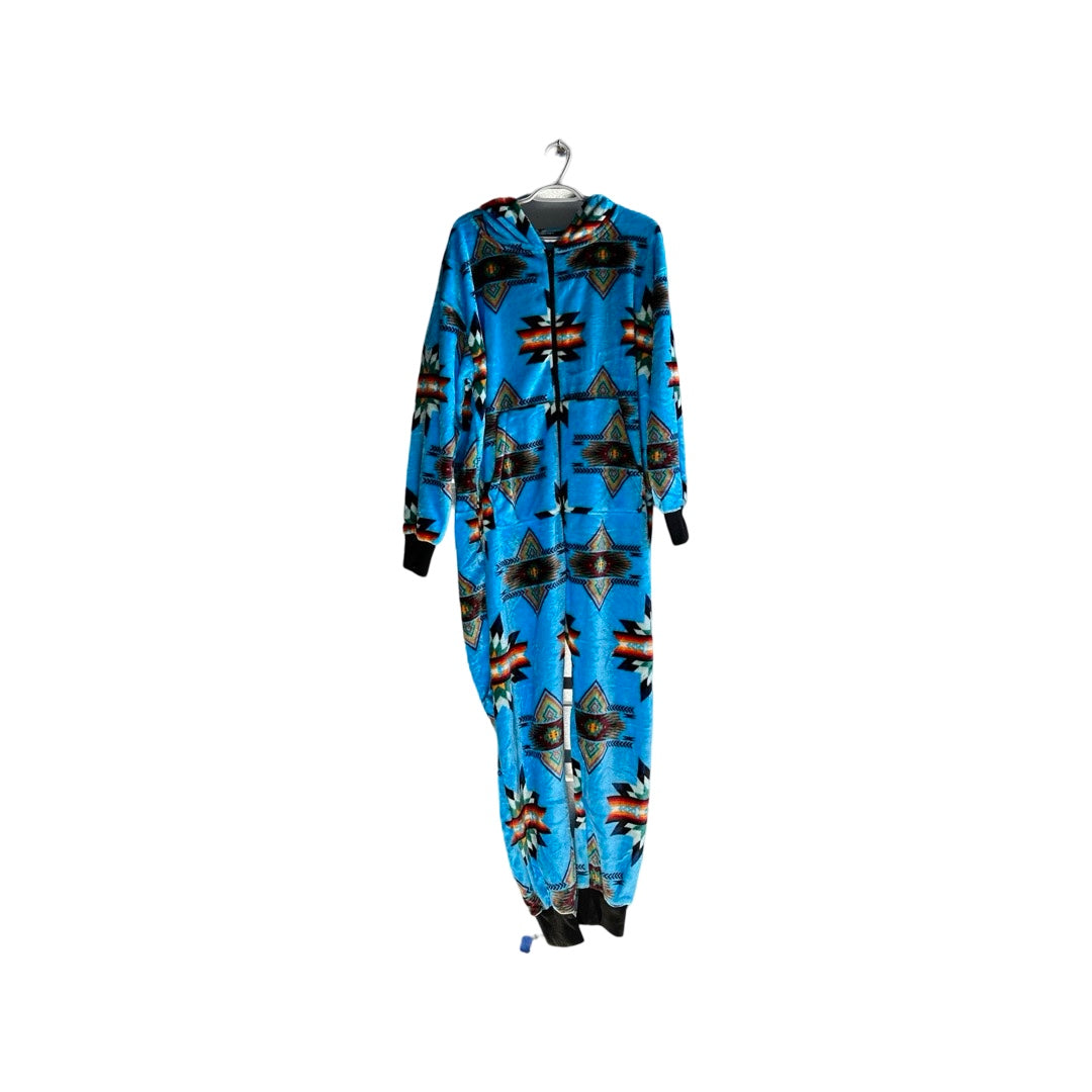 Adult Small Star Satin-Touch Hooded Onesie