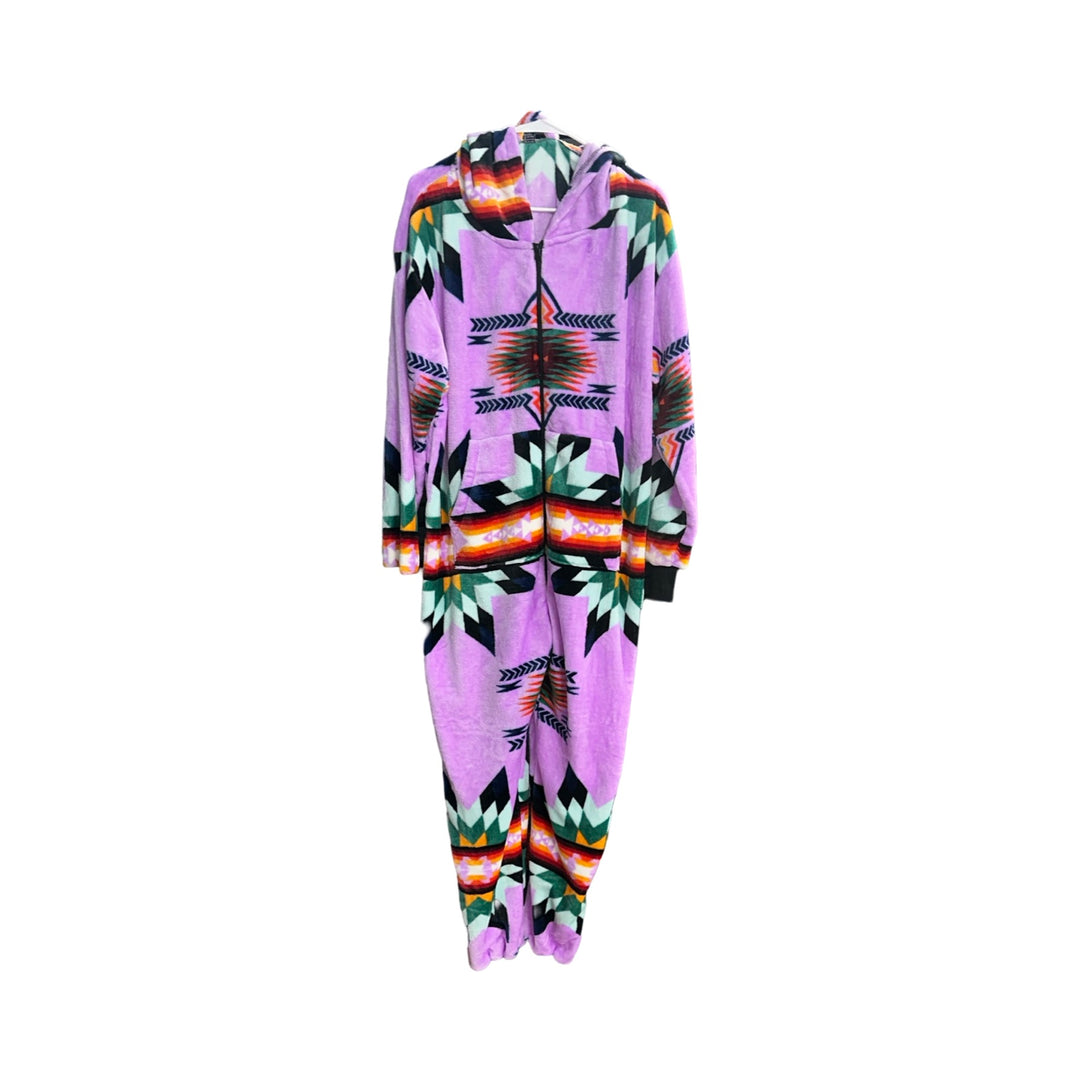 Adult Small Star Satin-Touch Hooded Onesie
