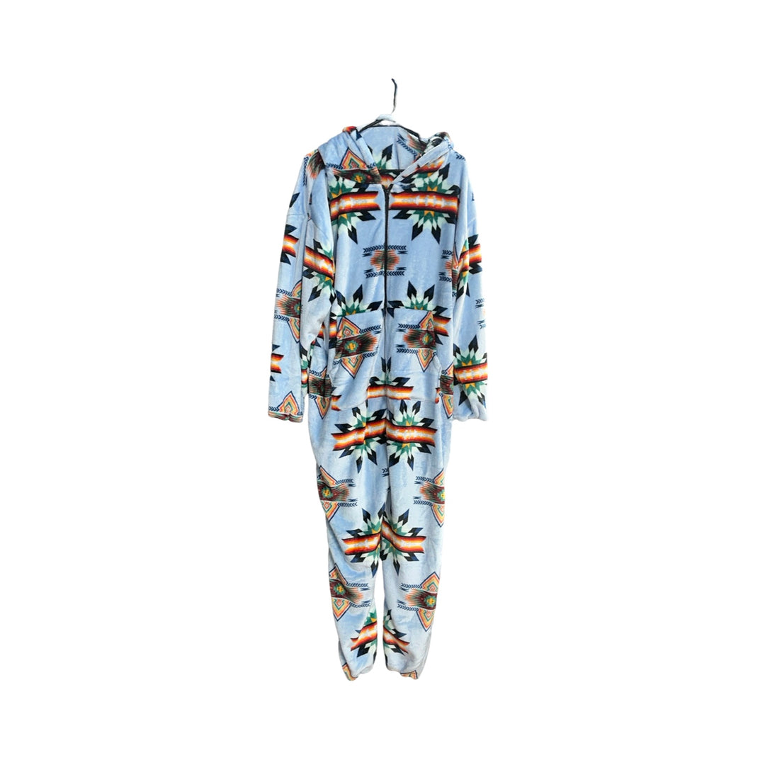 Adult Small Star Satin-Touch Hooded Onesie