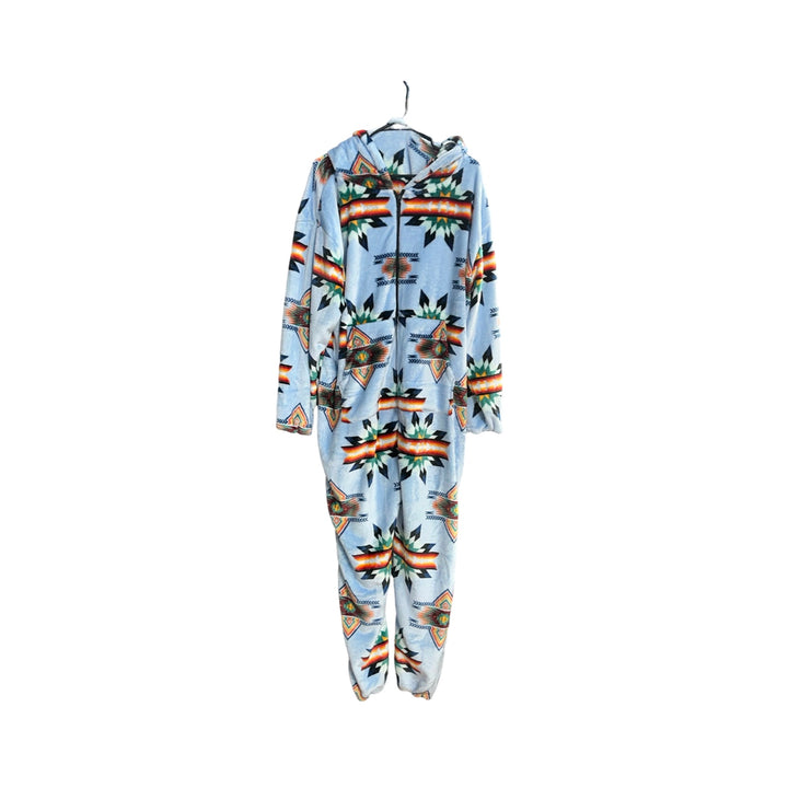 Adult Small Star Satin-Touch Hooded Onesie