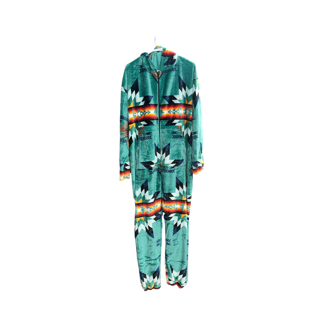Adult Small Star Satin-Touch Hooded Onesie