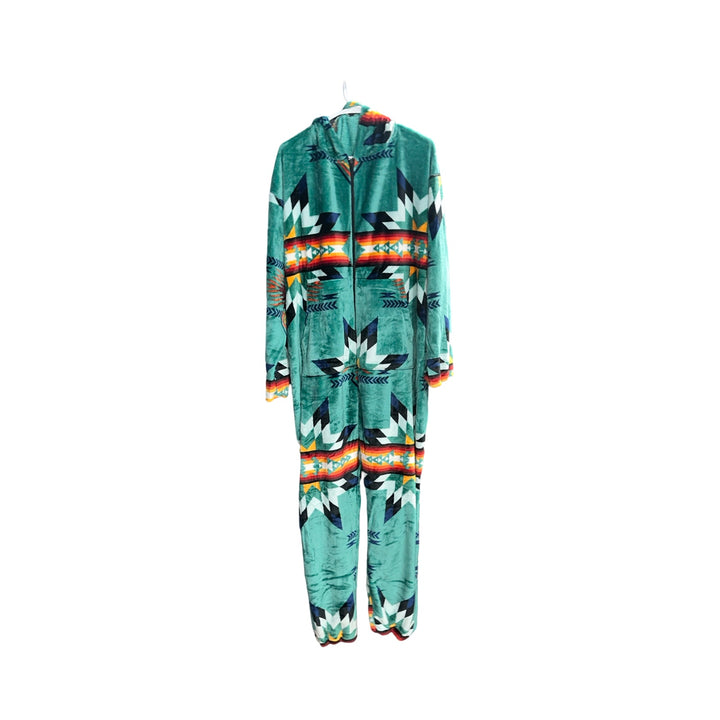 Adult Small Star Satin-Touch Hooded Onesie