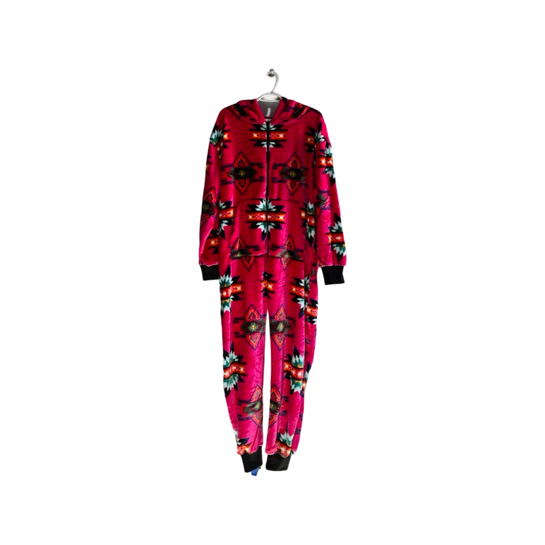 Adult Small Star Satin-Touch Hooded Onesie
