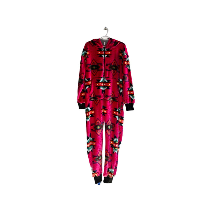Adult Small Star Satin-Touch Hooded Onesie