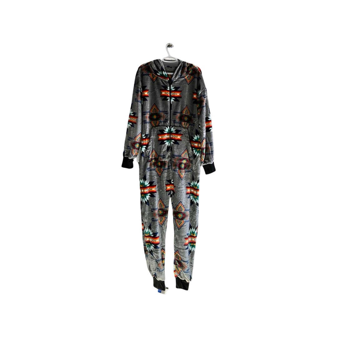 Adult Small Star Satin-Touch Hooded Onesie