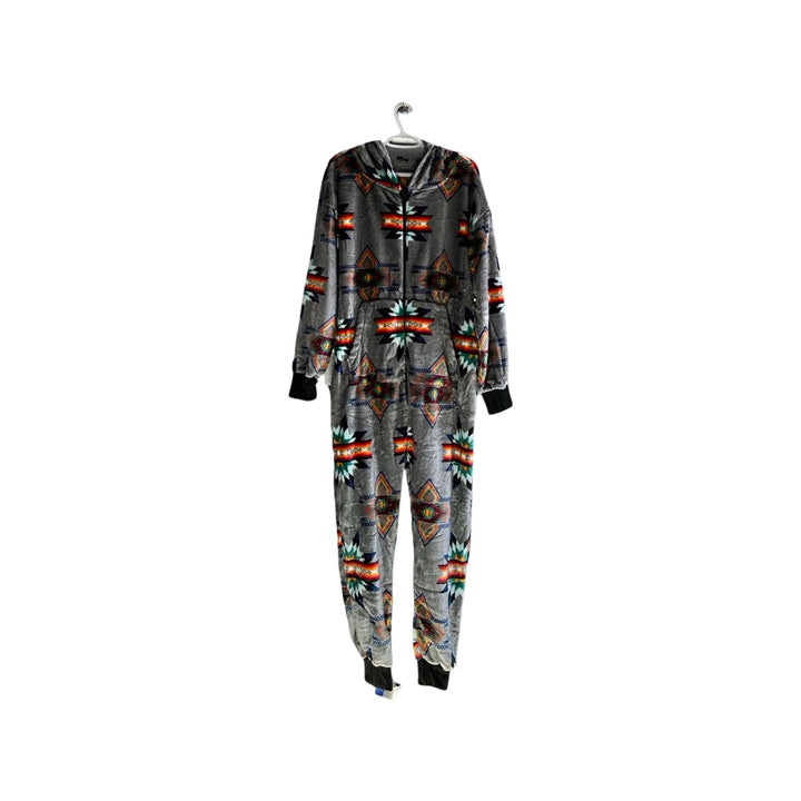 Adult Small Star Satin-Touch Hooded Onesie