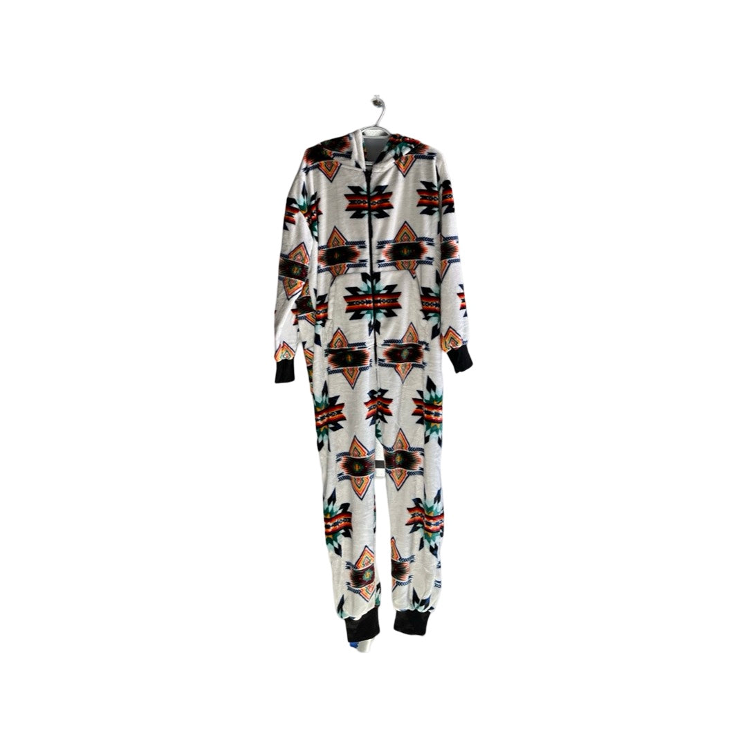 Adult Small Star Satin-Touch Hooded Onesie