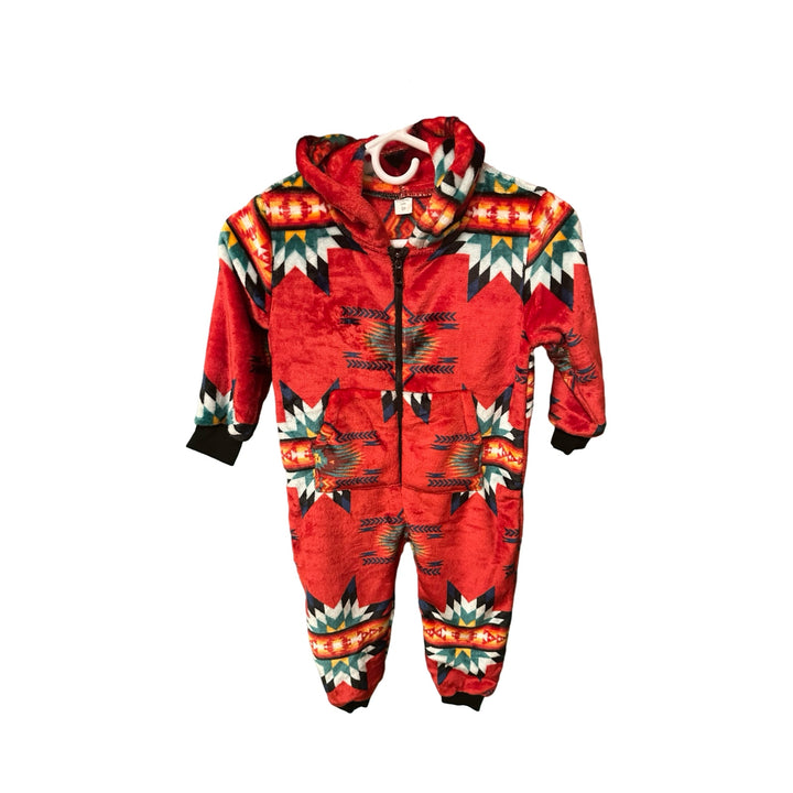Youth Small Star Satin-Touch Hooded Onesie