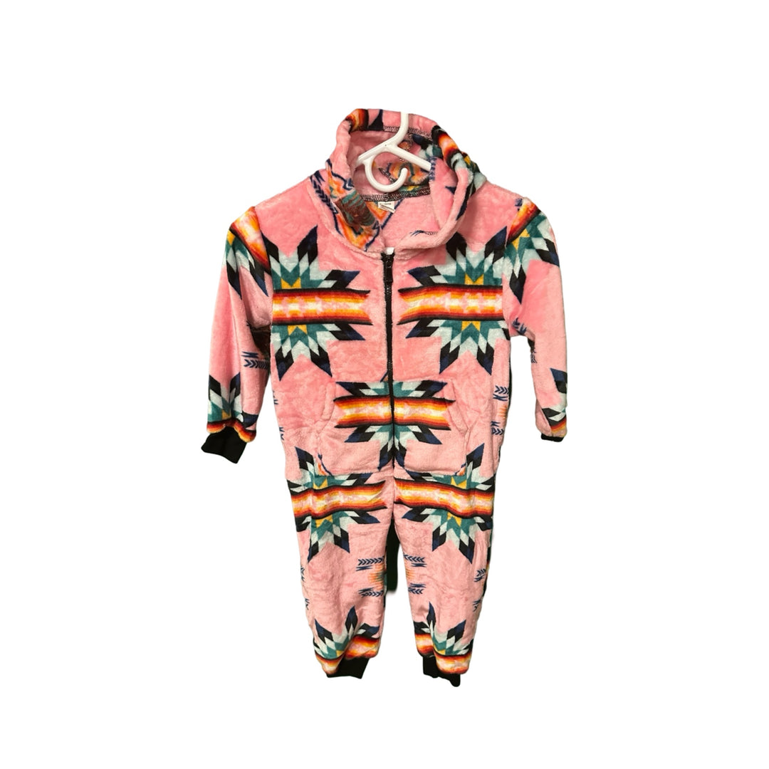 Youth Small Star Satin-Touch Hooded Onesie