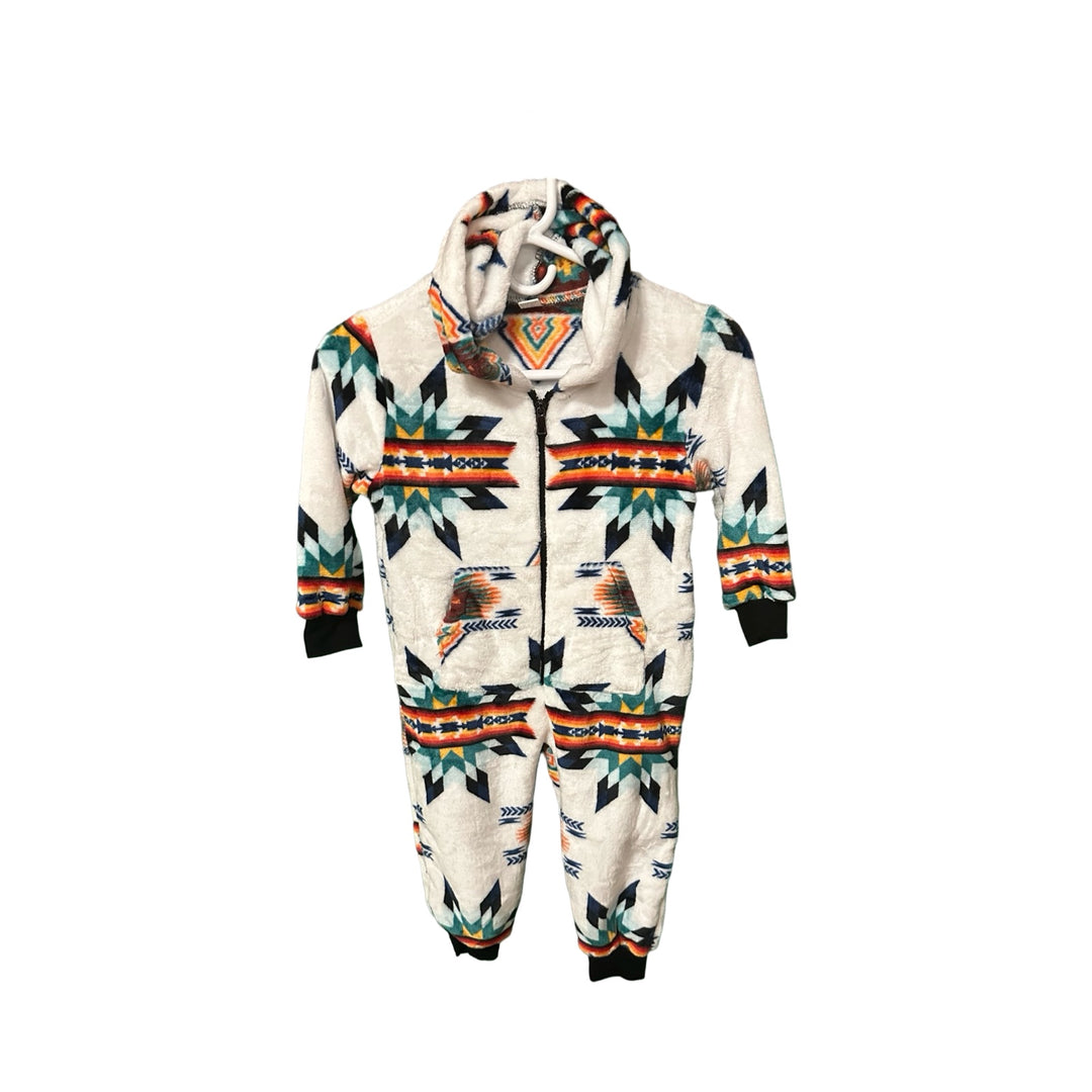 Youth Small Star Satin-Touch Hooded Onesie