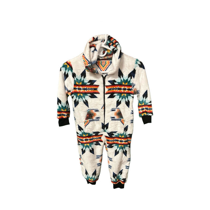 Youth Small Star Satin-Touch Hooded Onesie