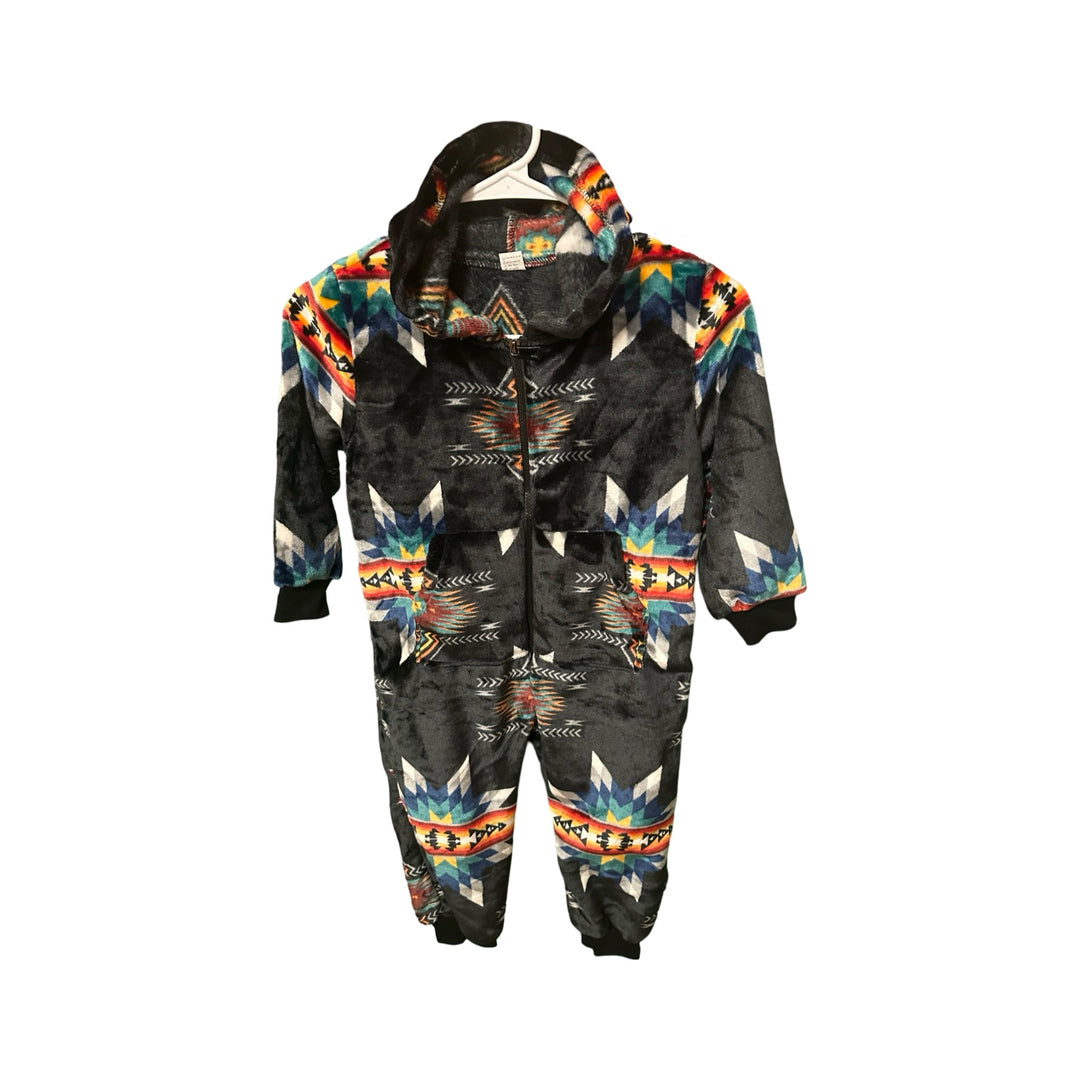 Youth Small Star Satin-Touch Hooded Onesie