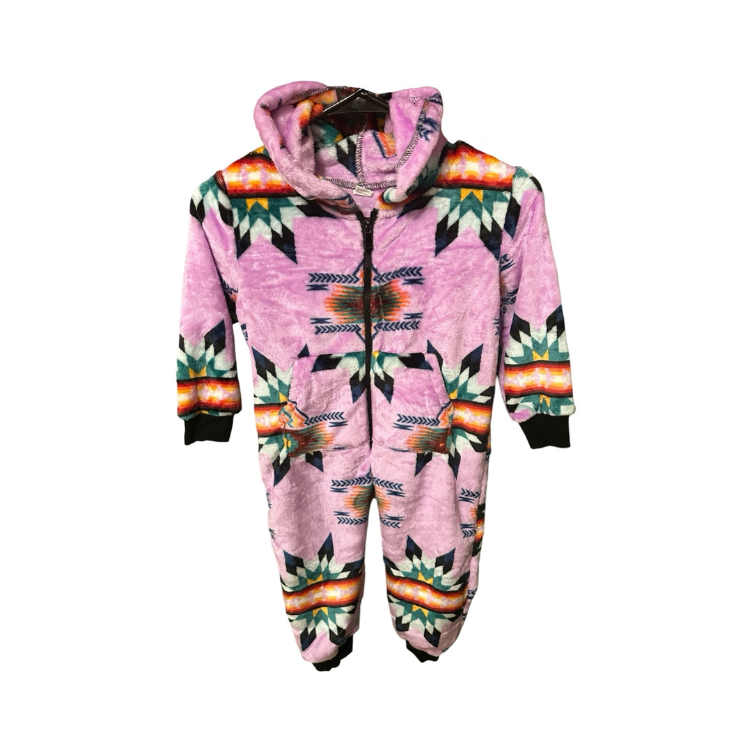 Youth Small Star Satin-Touch Hooded Onesie