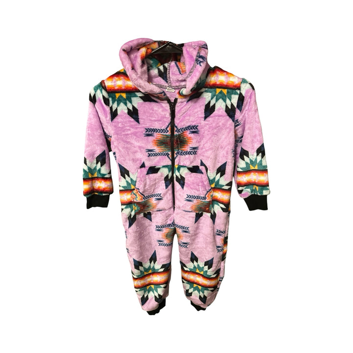 Youth Small Star Satin-Touch Hooded Onesie