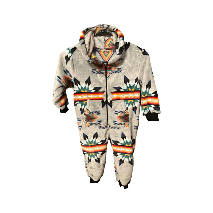 Youth Small Star Satin-Touch Hooded Onesie